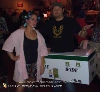 Homemade Trailer to Her Trash Couple Costume