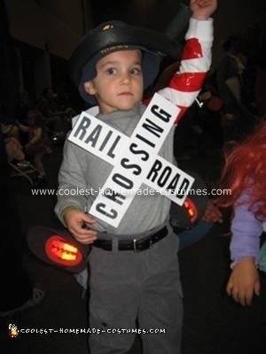 Homemade Train Crossing Gate Costume