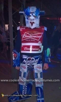 Homemade Transformers Optimus Prime Costume