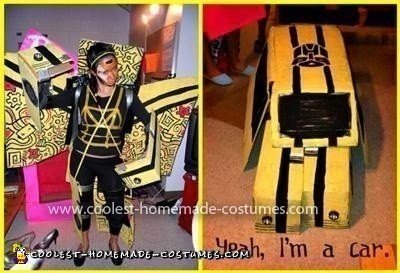 Homemade Transforming Bumblebee Transformer Costume