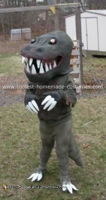 Homemade T-Rex Dinosaur Costume