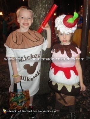 Coolest Triple Dip Ice Cream Cone and Milkshake Costumes