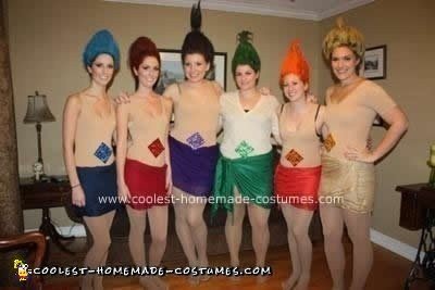 Homemade Troll Dolls Group Costume