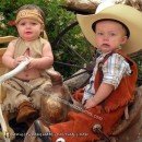 Twin Boy Cowboy and Indian Costumes