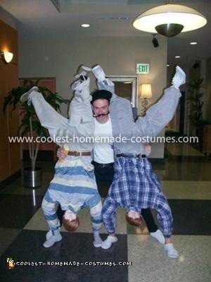 Homemade Upside-Down Bieber Costumes