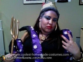 Homemade Ursula Sea Witch Costume