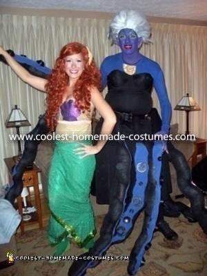 Coolest Ursula the Sea Witch Costume (with Ariel)