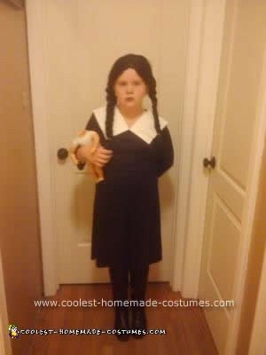 Homemade Wednesday Addams Costume