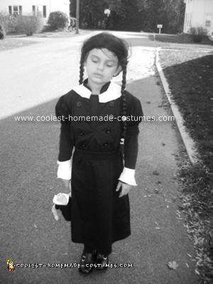 Homemade Wednesday Addams Costume