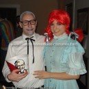 Homemade Wendy and Colonel Sanders Couple Costume