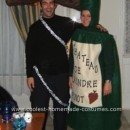 Homemade Wine Bottle and Cork Screw Couple Costume