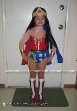 Homemade Wonder Woman Girl Costume