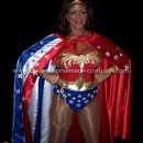 Homemade Wonder Woman Swim Costume