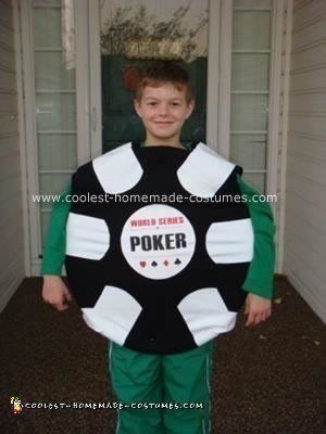 Homemade World Series of Poker Chip Halloween Costume