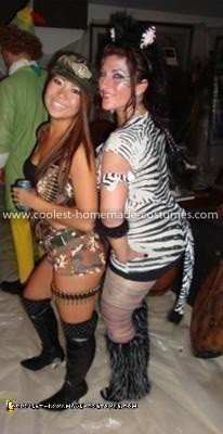 Homemade Zebra Costume