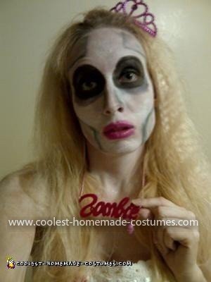 Homemade Zombie Barbie Costume