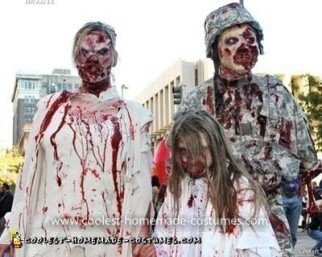 Homemade Zombie Family Costume