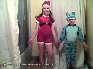 Sulley and Santa Costumes