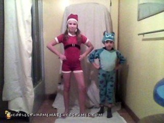 Sulley and Santa Costumes