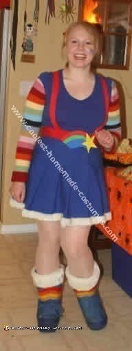 Homemade Rainbow Brite Costume