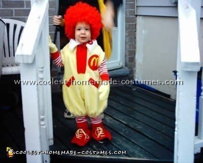 Homemade Ronald McDonald Costume