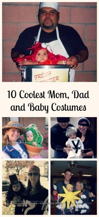 Top 10 DIY Mom, Dad and Baby Costume Ideas