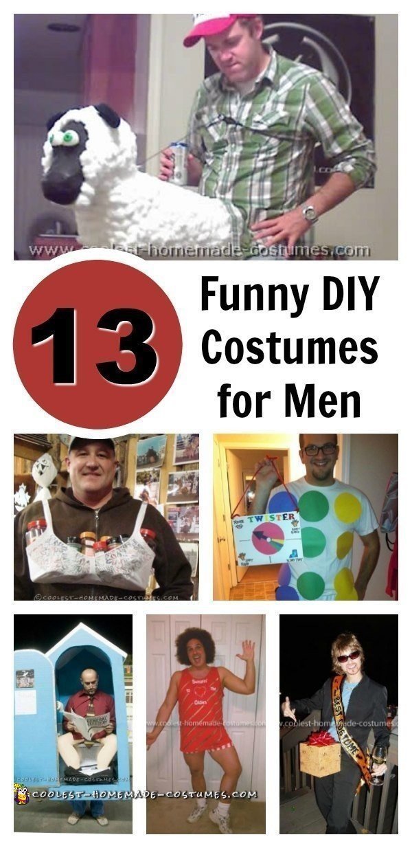 Top 13 DIY Funny Adult Halloween Costumes for Men