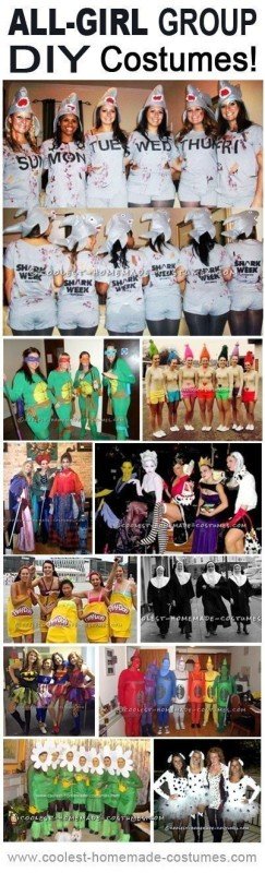 Top 11 All-Girl DIY Halloween Group Costumes