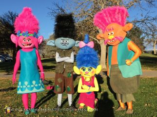 Coolest Trolls Family Costume - Awesome Trolls Costumes