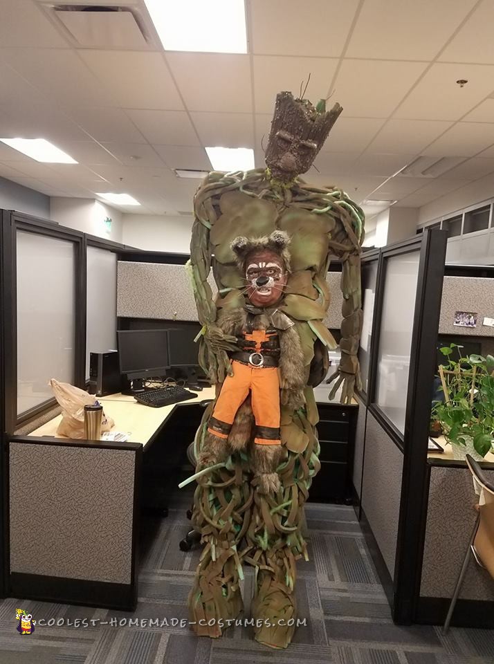 Groot and Rocket Costume- my greatest creation to date