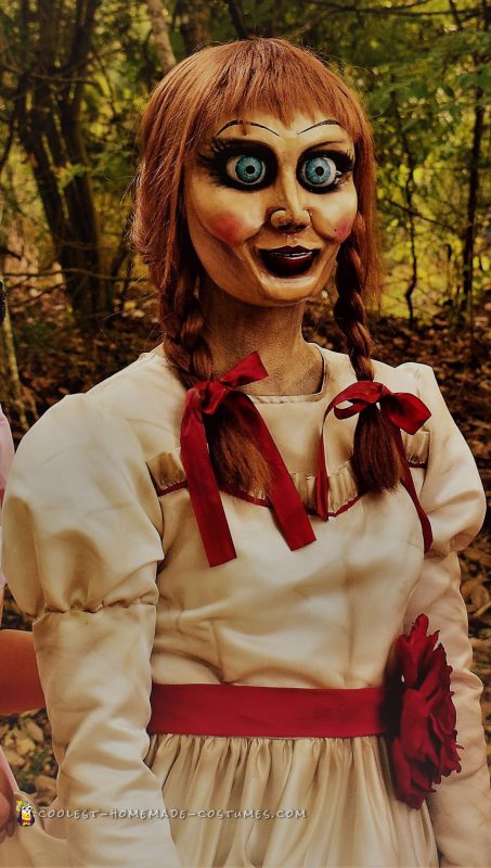 Close up of Annabelle Costume