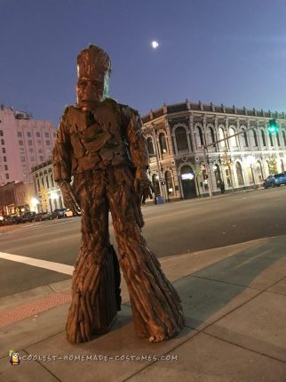 Homemade Groot Costume