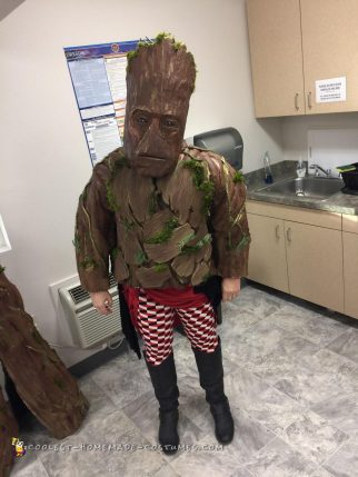 Homemade Groot Costume