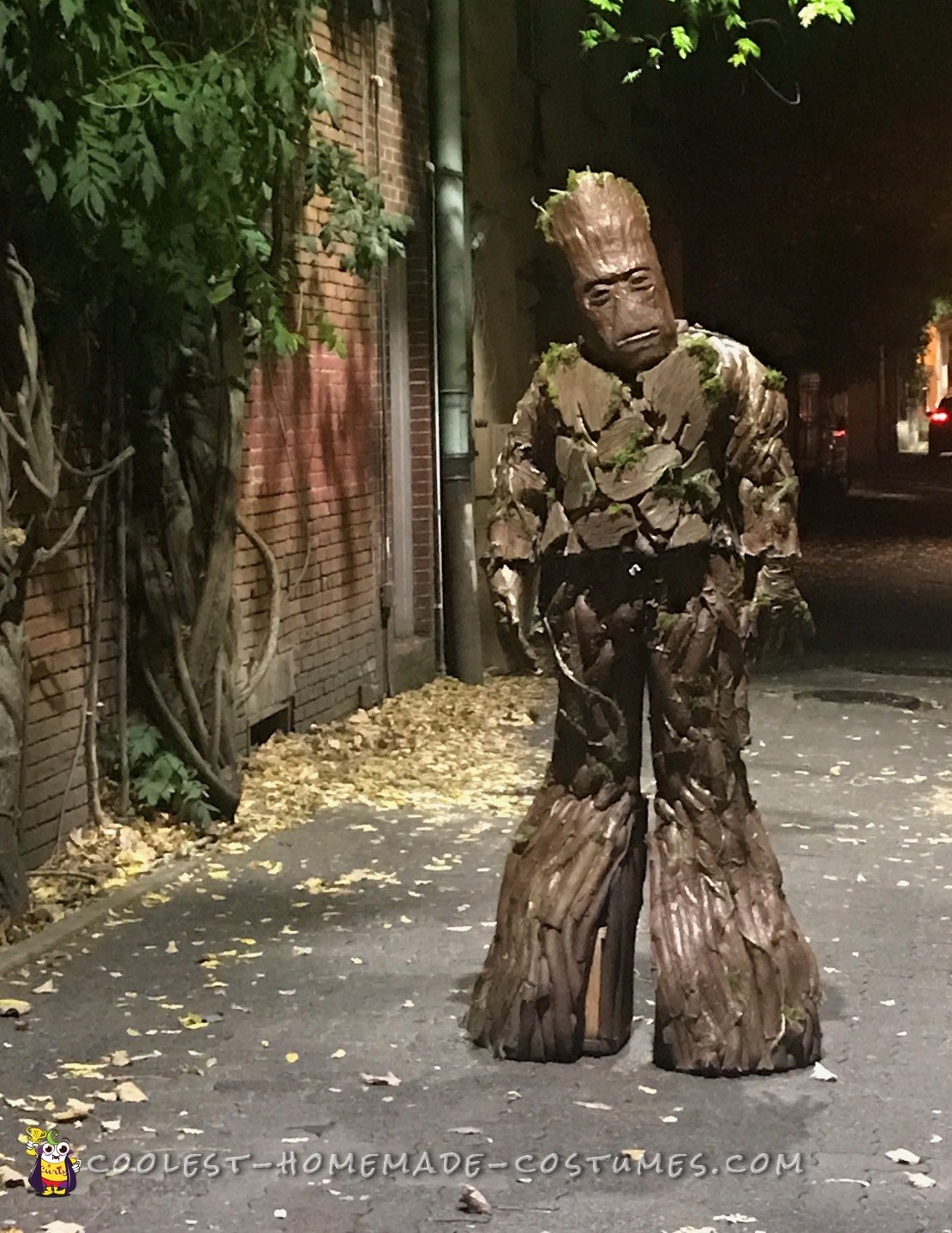 Homemade Groot Costume