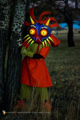 Haute Qualité The Legend of Zelda Majora's Mask 3D The Skull Kid Cosplay Costume 
