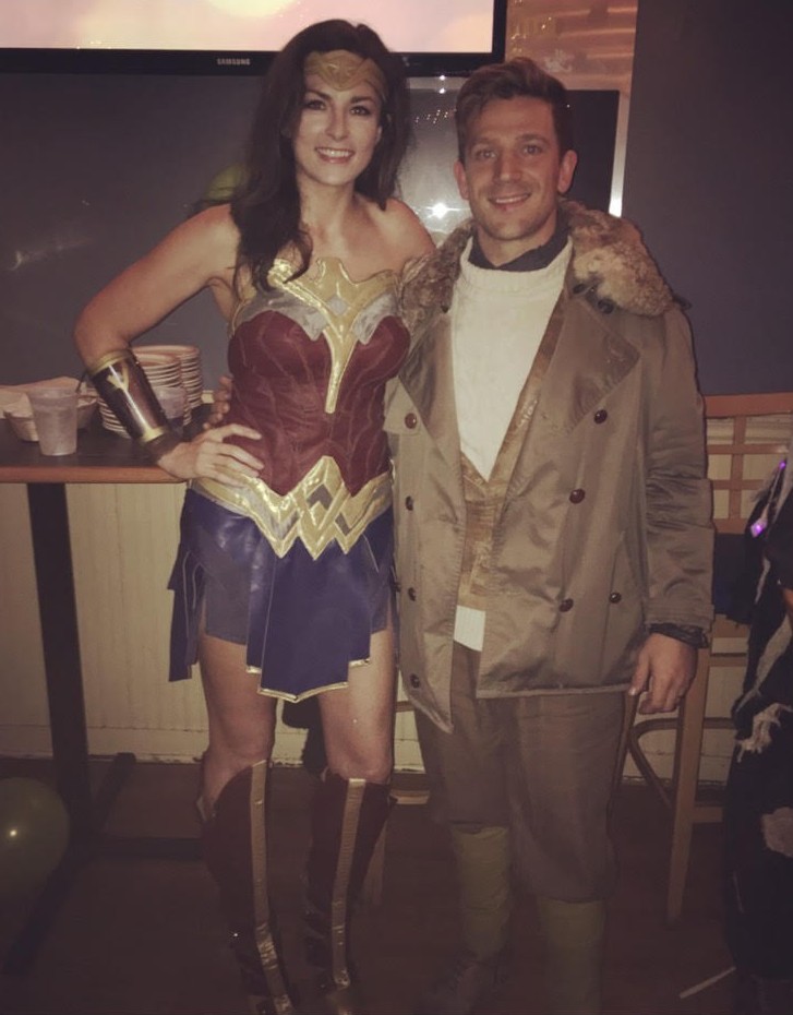The Up-cycled WonderWoman and her Captain Trevor