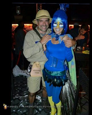 Zoo Keeper and Peacock Couple Costume