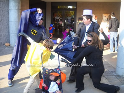  Batman Robin Catwoman and Penguin Halloween Costume