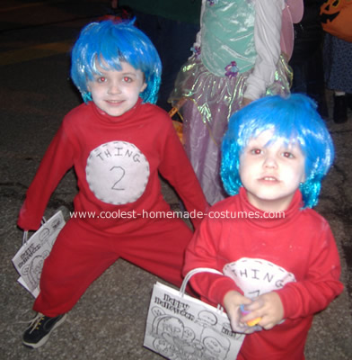 Cat in the Hat Thing 1 and 2 Costume