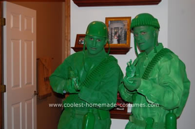  Green Plastic Army Men Costume 