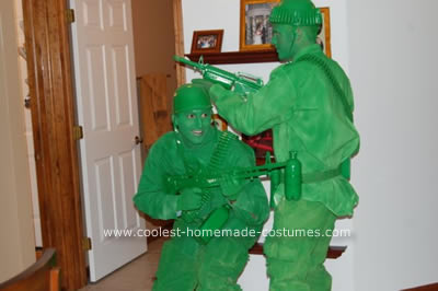  Green Plastic Army Men Costume 