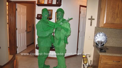  Green Plastic Army Men Costume 