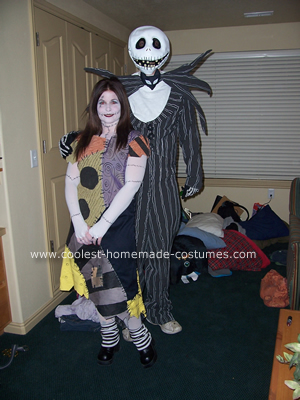 Jack Skellington and Sally Ragdoll Homemade Costumes 