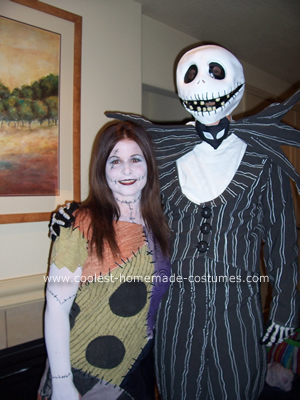 Jack Skellington and Sally Ragdoll Homemade Costumes 