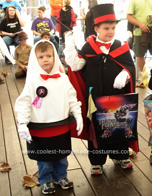  Magician and Rabbit in Hat Costumes 