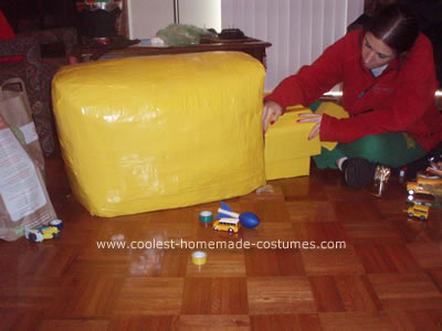 Coolest Homemade Yellow School Bus Halloween Costume