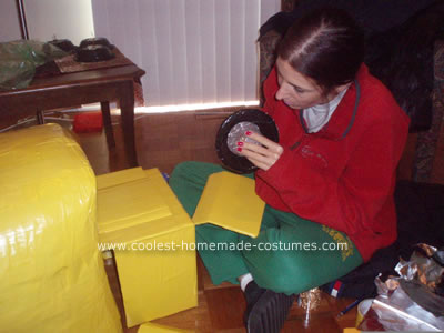 Coolest Homemade Yellow School Bus Halloween Costume