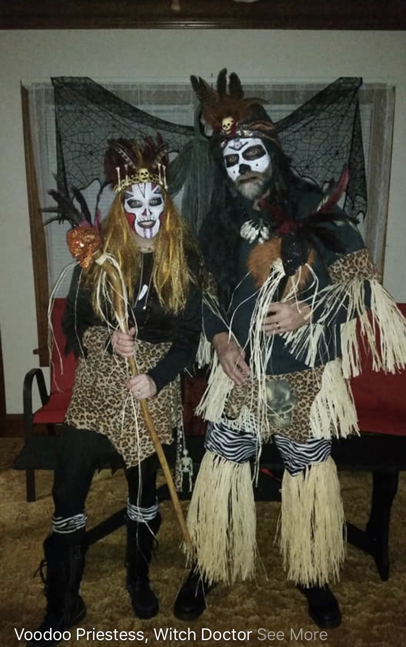 Voodoo Priestess And Witch Doctor Costume