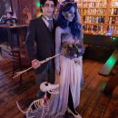 Corpse Bride and Scraps the skeleton dog