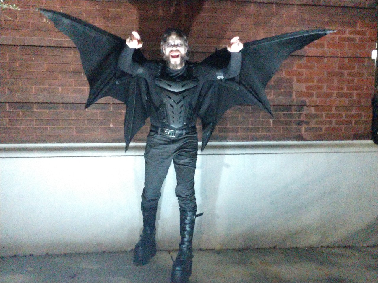 Vampire with articulated wings